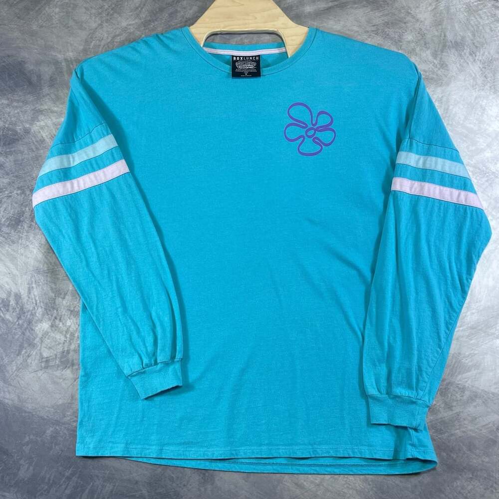 BoxLunch SpongeBob SquarePants Bikini Bottom Long Sleeve Shirt Size M Blue
